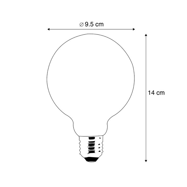 Bec LED inteligent E27 G95 Fumurie 4W 60LM 1800-3000K