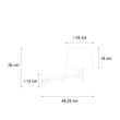Wandlamp-staal-met-witte-kap-en-verstelbare-arm---Ladas-Deluxe