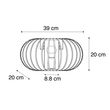 Dizajnová-nástenná-lampa-mosadz-39-cm---Johanna