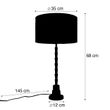 Pöytävalaisin-pronssi-vihreällä-samettivarjostimella-35cm---Pisos