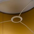 Velour-Lampshade-Taupe-35/35/20-with-Gold-Interior