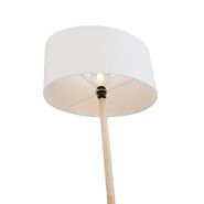 Gulvlampe-i-træ-med-oval-linnedskærm-hvid-50-cm---Mels