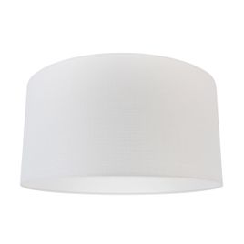 Abat-jour en tissu blanc 50/50/25
