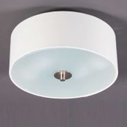 Plafonnier-rustique-blanc-30-cm-2-lumières---Drum