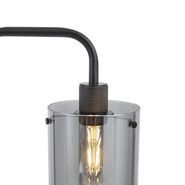 Design-vloerlamp-zwart-met-smoke-glas---Domo