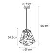 Smarte-industrielle-Hängelampe-schwarz-inkl.-WiFi-ST64---Framework-Basic