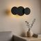 Lámpara de pared moderna negra con LED de 3 niveles regulables 3-luces - Sunrise