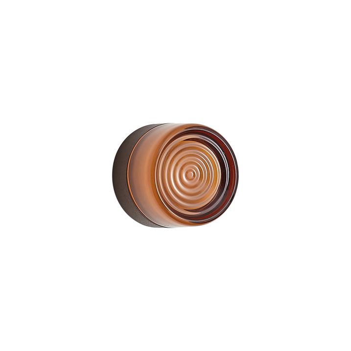 Lampă de perete de design bronz închis cu sticlă ambră IP44 - Michele