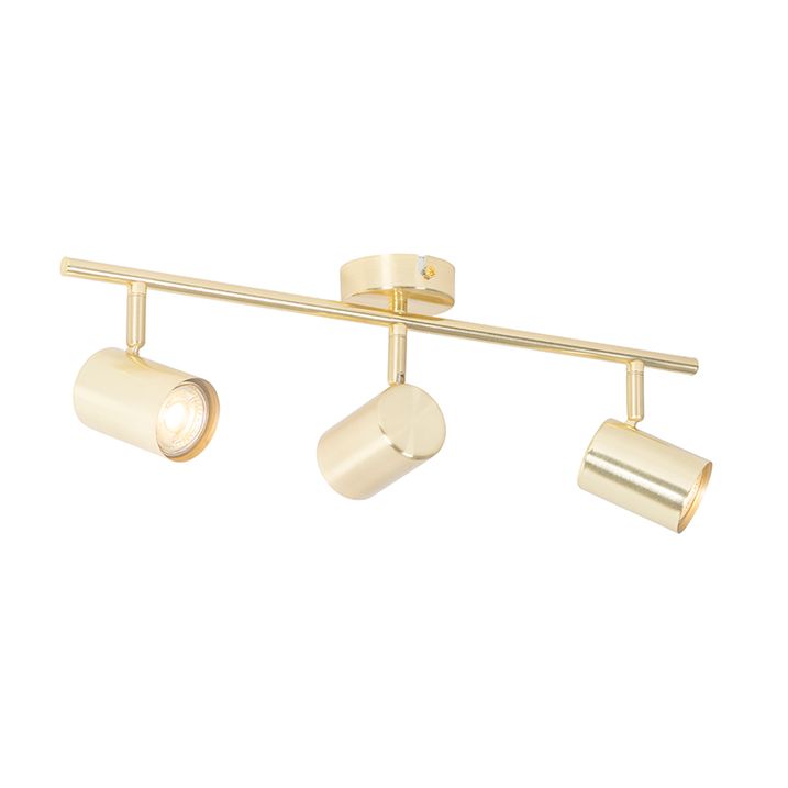 Moderne taklampe messing 3-lys justerbar - Jeana