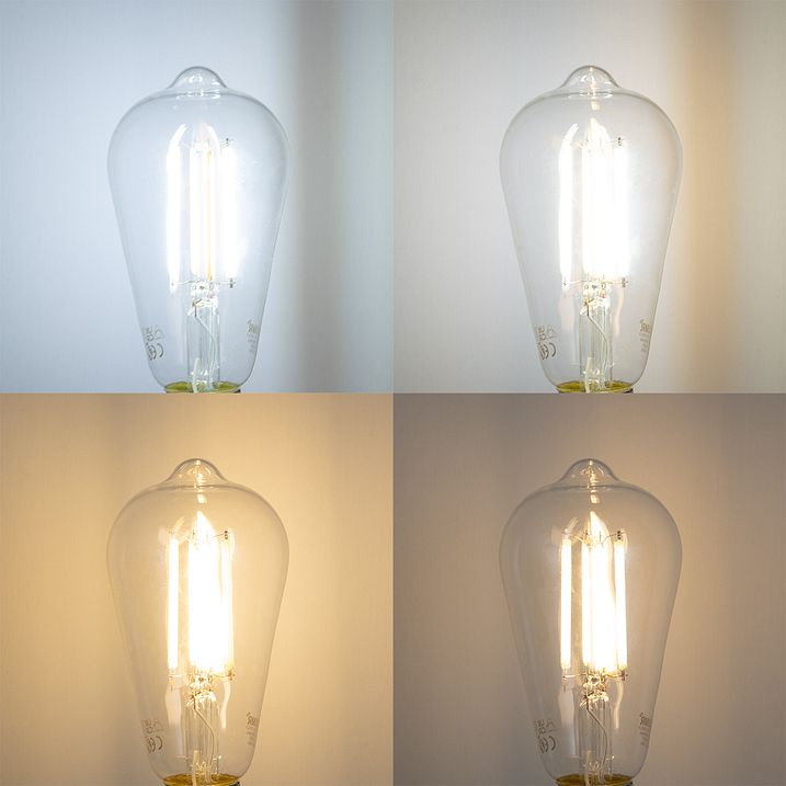 5er-Set smarte dimmbare E27 LED-Glühbirnen ST64 Klar 7W 806 lm 2700-6500K Zigbee
