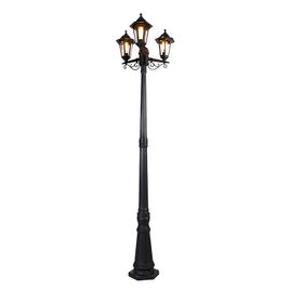 Chytrá venkovní lucerna černá 3-světla vč. Wifi ST64 - New Haven