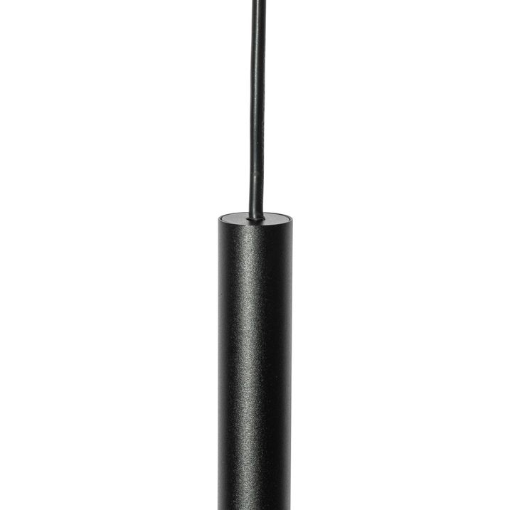 Moderne sort pendellampe til 1-faset skinnesystem - Iconic Frini