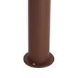 Moderne-Aussen-Pollerleuchte-rostbraun-mit-geriffeltem-Glas-60cm-inkl.-LED-IP54---Ribba