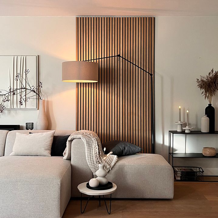 Stojaca lampa čierna so svetlohnedým tienidlom 50 cm nastaviteľná - Editor