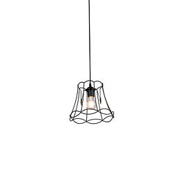 Retro Lampa wisząca czarna 25 cm - Granny Frame