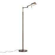 Lámpara-de-pie-de-diseño-en-bronce-oscuro-con-LED-y-regulador-táctil---Notia