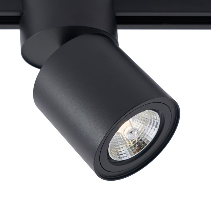 Dritë e Zezë Moderne për Sistem Binarësh 1-Fazor GU10 70 mm - Iconic Roto