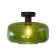 Retro-plafondlamp-zwart-met-groen-glas---Bizle