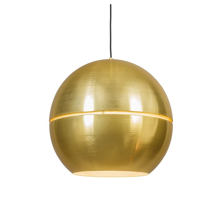 Art deco hanglamp goud bol 50cm - Slice