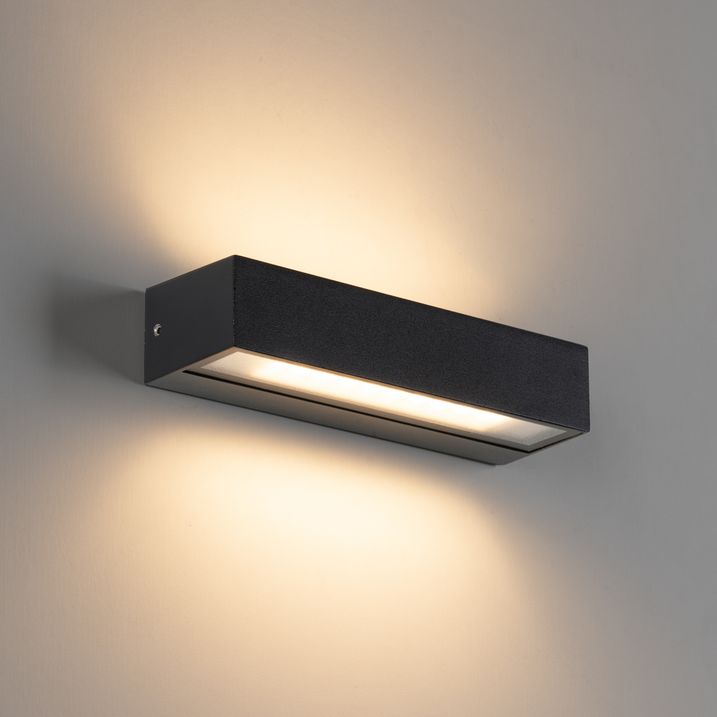 Modern wall lamp black incl. LED IP65 - Steph