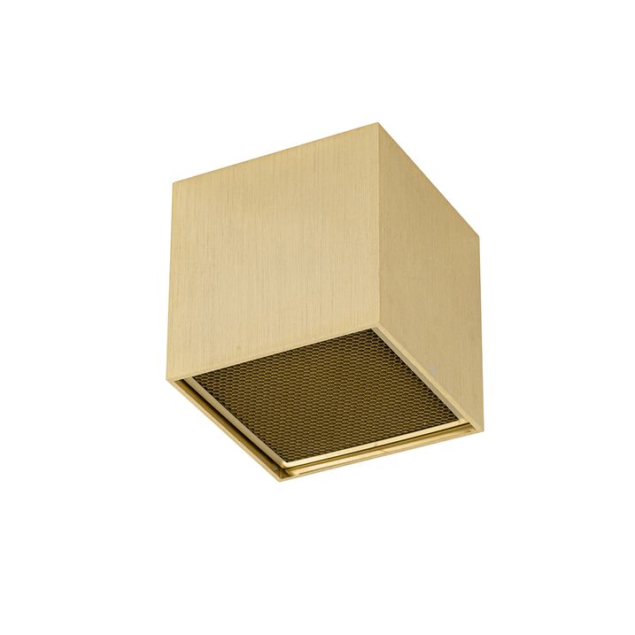 Design opbouwspot goud GU10 111mm - Box Honey
