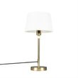 Lampe-de-table-or/laiton-avec-abat-jour-blanc-25-cm-réglable---Parte