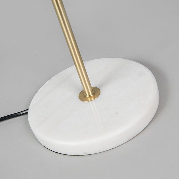 Stalinė lempa žalvarinė su pilku gaubtu 35 cm - Kaso