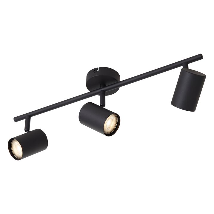 Foco moderno negro orientable de 3 luces - Jeana