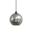 Candeeiro-suspenso-Art-Deco-preto-com-vidro-fumado---Wallace