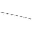 Système-d'éclairage-sur-rail-moderne-avec-10-spots-beige-et-noir-monophasé---Slimline-Uzzy