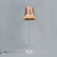 Retro-vloerlamp-messing-met-Granny-kap-goud-45-cm---Kaso-