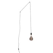 Lampada-a-sospensione-di-design-nera-incl.-LED-con-spina---Cavalux