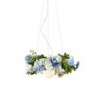 Bohemian-hanglamp-zwart-met-gekleurde-bloemen-blauw-en-wit---Flower-Power