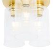 Art-Deco-Deckenleuchte-Gold-mit-Glas-3-Licht---Laura