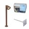 Μοντέρνο outdoor post rust καφέ 60 cm IP44 ρυθμιζόμενο - Ciara