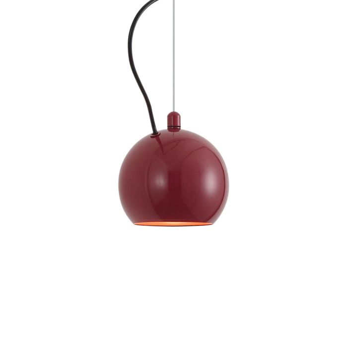 Design pendellampa röd för 1-fas skensystem - Slimline Sara