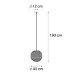 Lampă-suspendată-retro-albă-40-cm---Lina-Ball-40