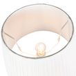 Lampada-da-terra-rustica-grigia-con-paralume-plissettato-bianco---Classico