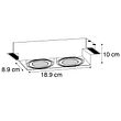 Set-od-6-ugradnih-reflektora-crni-podesivi-bez-okvira-2-svjetla---Oneon-Honey