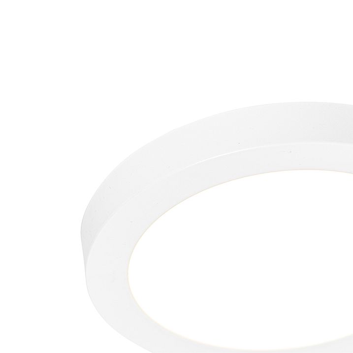 LED'li 3 Kademeli Kısılabilir Sıcak Beyaz Işıklı, Düğmeli, Yüzeye Monte veya Gömme Spot Lamba Beyaz 18 cm - Trans