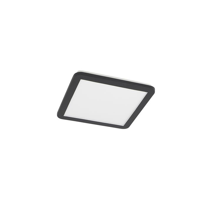 Stropné svietidlo čierne 30 cm vrátane LED 3-stupňového stmievača IP44 - Steve
