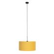 Moderní-závěsné-svítidlo-černé-s stínítkem-50-cm-žluté---Combi-1