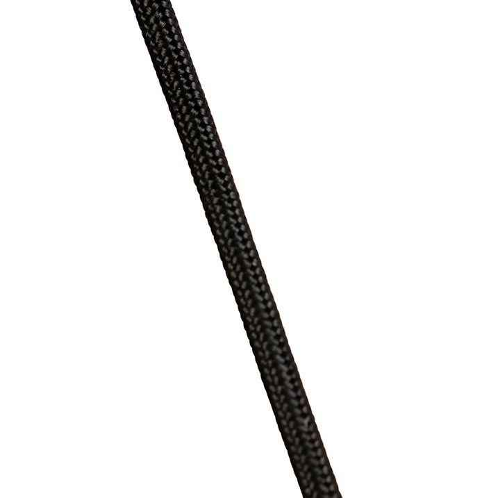 Hanglamp zwart met bloemen kap en witte binnenkant 31,5cm 3-lichts - Cava