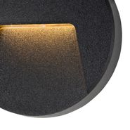 Außenwandleuchte-schwarz-rund-inkl.-LED-IP65---Gem