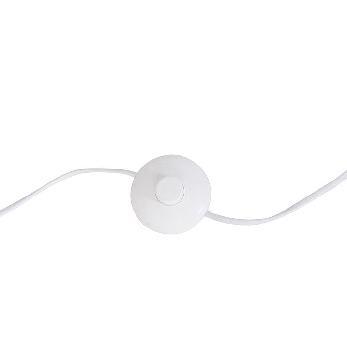 Moderná stojaca lampa zlatá s tienidlom bielym 50 cm nastaviteľná - Editor