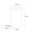 Pametna-zunanja-talna-svetilka-sadilnik-bela-IP65-z-LED-WiFi-A60---Verano