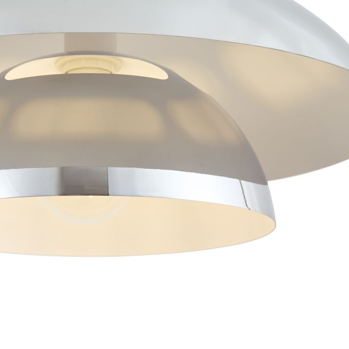 Retro hanglamp chroom 50cm - Titus
