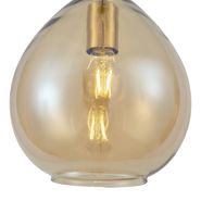 Modern-Pendant-Lamp-Gold-with-Amber-Glass---Traditional
