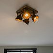 Faretto-industriale-ruggine-marrone-con-legno-inclinabile-4-luci---Gina