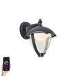 Smarte-Aussenwandleuchte-schwarz-mit-Klarglas-inkl.-LED-IP54---Classica